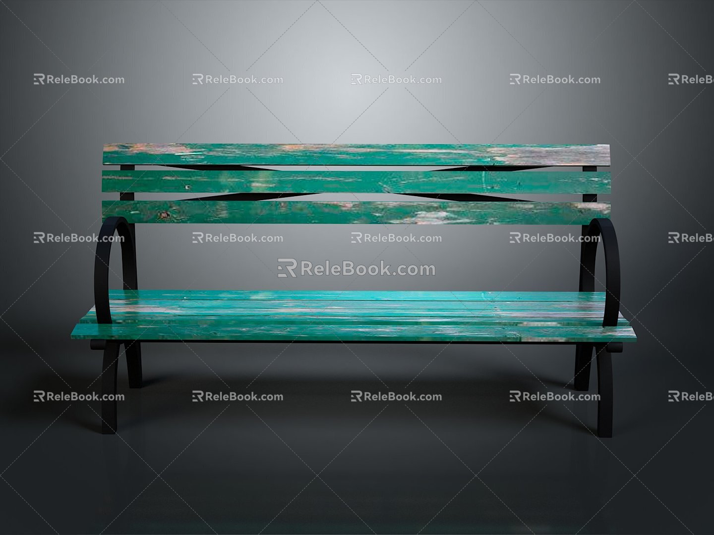 Roadside Chair Bench Park Bench Outdoor Bench Wooden Bench Leisure Recliner Easy Chair Fishbone Recliner 3d model