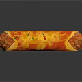 Delicious Burrito With Melted Cheese Red Sauce And Green Herbs