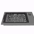 Stainless Steel Built-in Kitchen Grill Appliance with Flame and Barbecue Grid