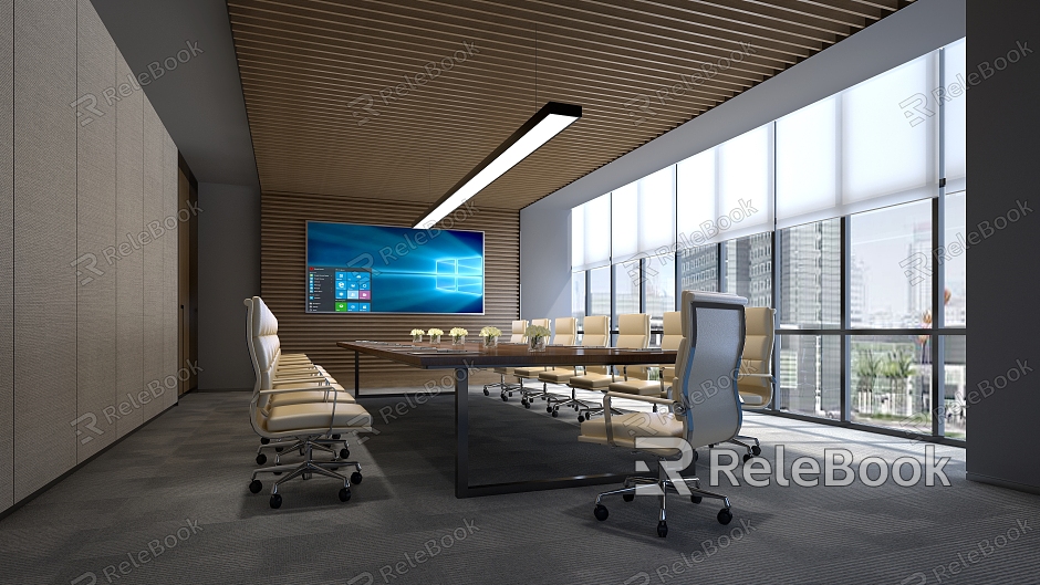 Modern Meeting Room Meeting Table and Chair model