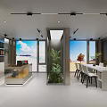 Modern Kohler Kitchen Showroom Interior With Glass Doors And Green Plants