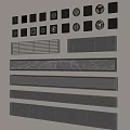 Modern minimalist floor drain minimalist floor drain bathroom components 3d model