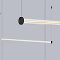 Modern Double Rod Pendant Light With Sleek Metallic Design For Interior Decoration