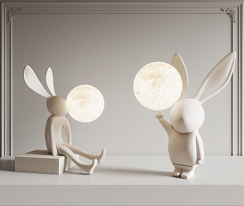 Creative desk lamp 3d model