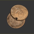 Wooden Barrel Water Barrel Old Wooden Barrel Water Barrel Pot Container Realistic 3d model