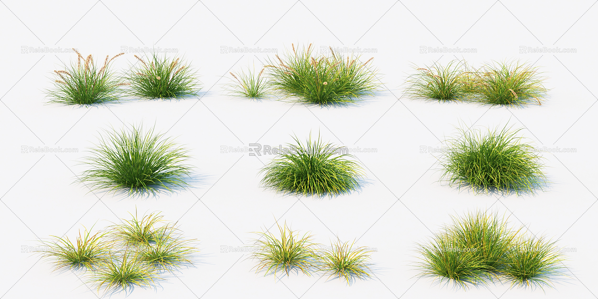 Modern Grass 3d model