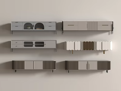 Modern TV Cabinets Featuring Drawers Storage Doors And Contemporary Design 3d model