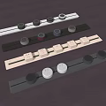 Modern socket slide rail wireless removable socket 3d model