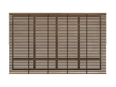 Brown Wooden Horizontal Blinds Ideal for Home Window Decoration and Light Control 3d model