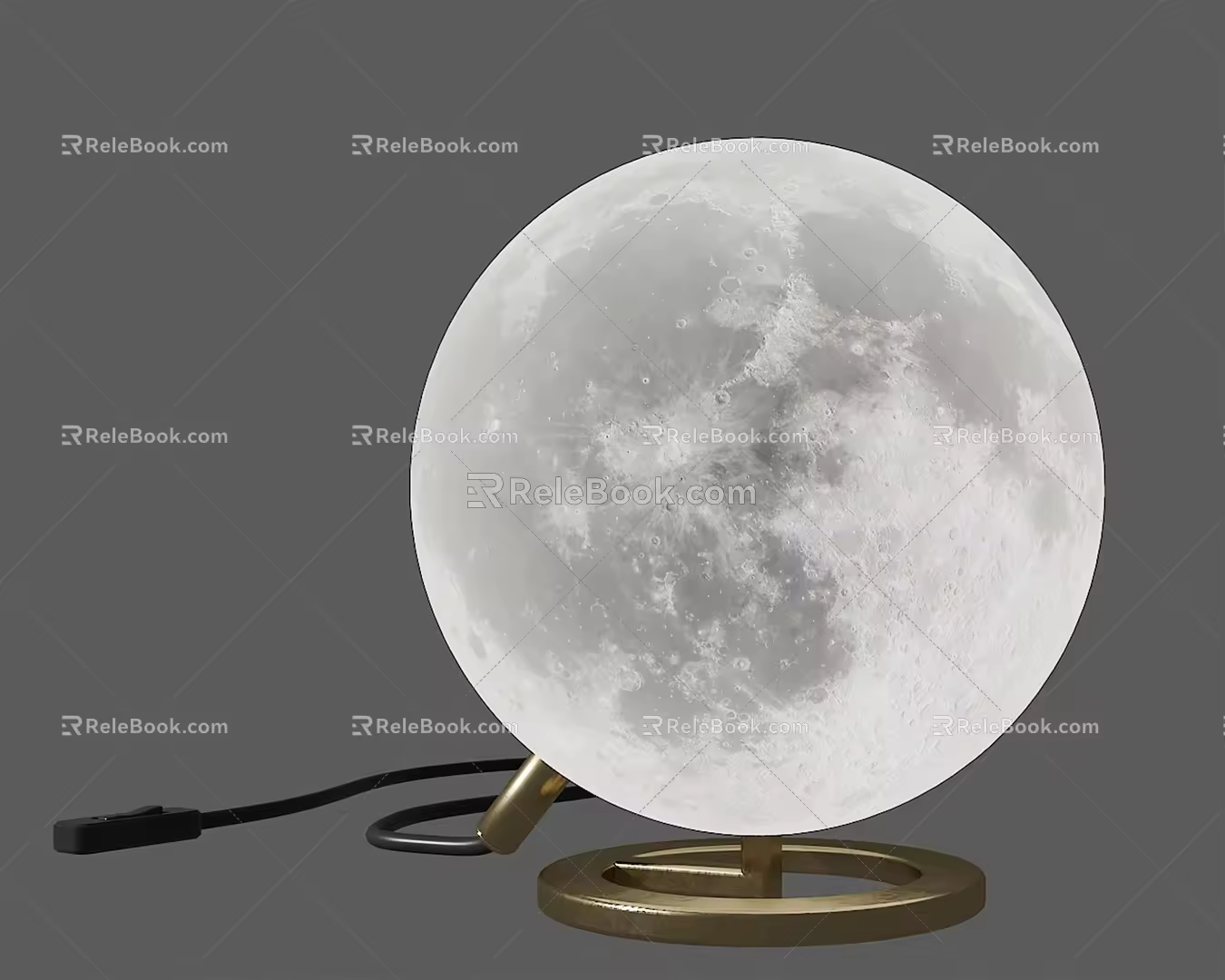 Modern Table Lamp Lunar Table Lamp 3d model