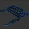 Realistic Leatherback Sea Turtle Sculpture With Textured Shell And Lifelike Features 3d model