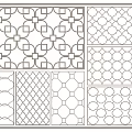Decorative Partition Designs Featuring Various Geometric Patterns And Intricate Details 3d model