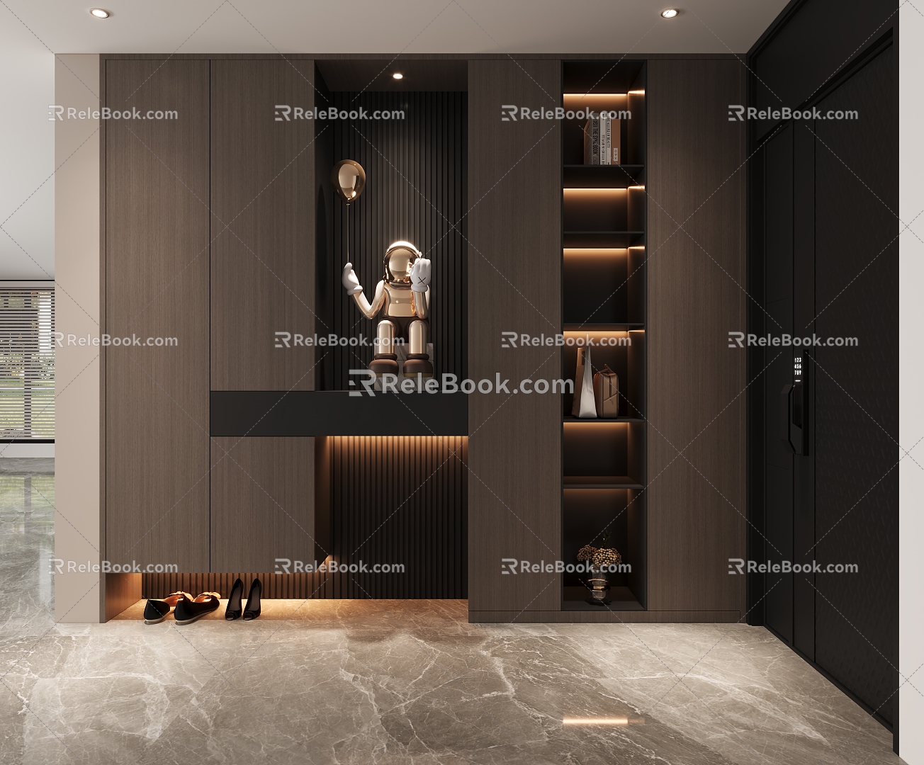 Entrance Cabinet Shoe Cabinet 3d model