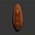Close Up View Of Fresh Whole Almond With Natural Brown Striped Skin On Dark Background