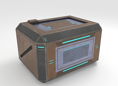 Sci-fi box futuristic box 3d model