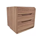 Modern Walnut Bedside Table With Two Drawers And Sleek Design 3d model
