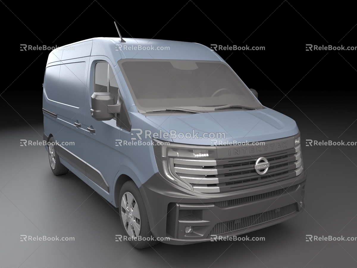 Car Van Van Commercial Vehicle Bus 3d model