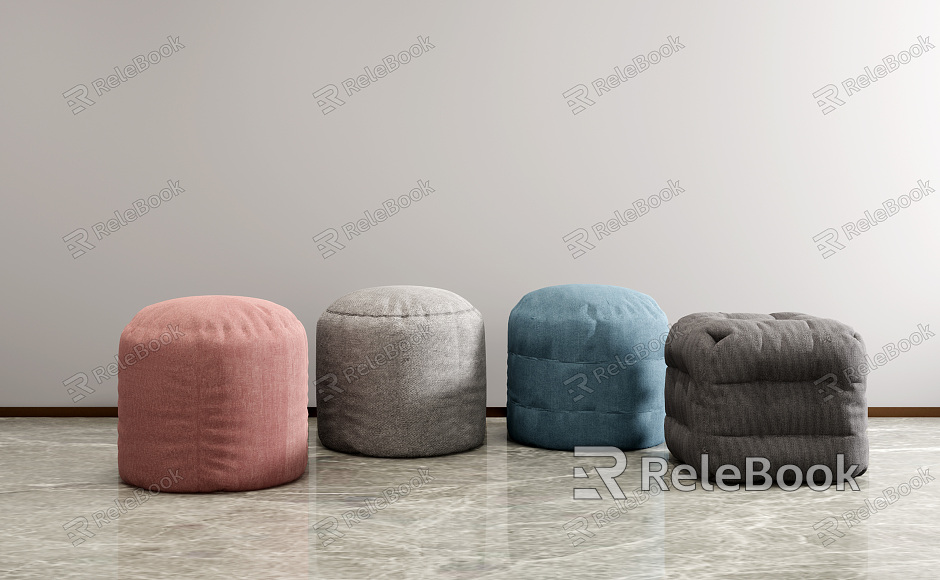 Modern sofa stool round stool square stool combination model