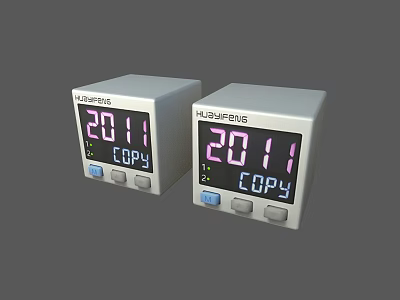 HOFON Industrial Digital Display Meters With 20 to 1 Ratio COPY Function And Control Buttons 3d model