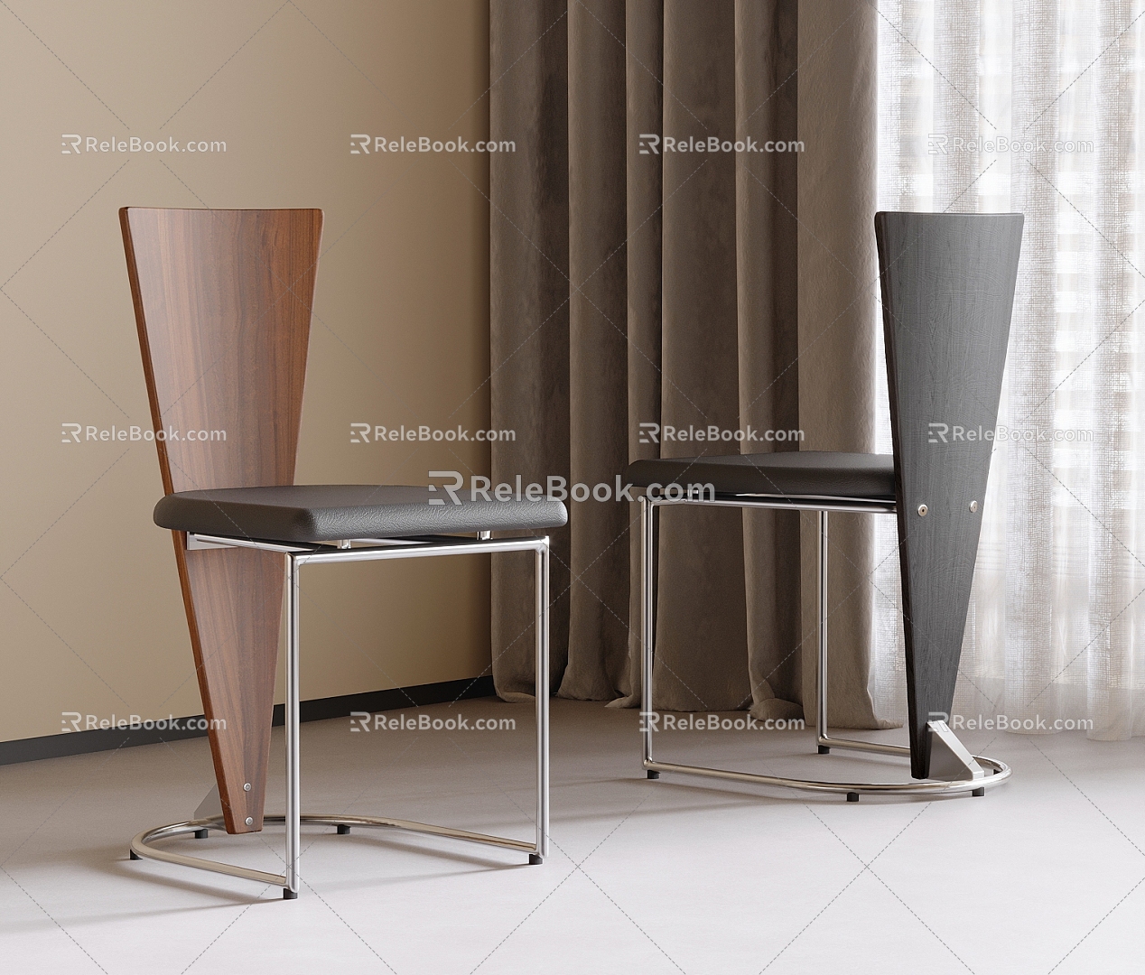 Dining Chair Single Chair 3d model