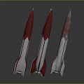modern rocket engine jet engine aircraft engine supersonic aircraft engine 3d model