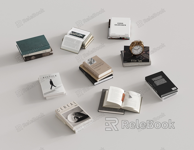 Modern Books Magazine Book Portfolio model