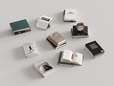 Modern Books Magazine Book Portfolio model