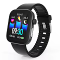 Smart Digital Sports Watch With Black Strap Waterproof Time And Health Data Display Features