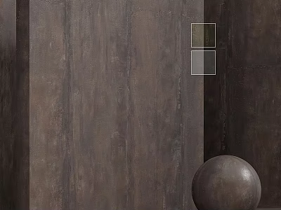 Dark Textured Wall Featuring Spherical Component And Material Sample Blocks 3d model