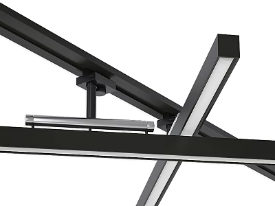 Contemporary Downlights And Spotlights With Sleek Black Metal Frame Modern Lighting Design 3d model
