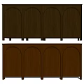 Wooden Entryway Cabinet And Side Cabinet With Arched Panel Design For Modern Home Storage