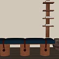 Middle Ancient Bed End Sofa Stool Middle Ancient Sofa Stool Modern Sofa Stool 3d model