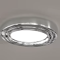Modern Stylish Ceiling Lights With Silver Frame And Unique Decorative Designs 3d model