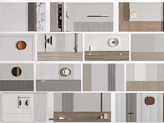 Bedroom Background Wall Indoor Background Wall Home Decoration Background Wall Panel 3d model