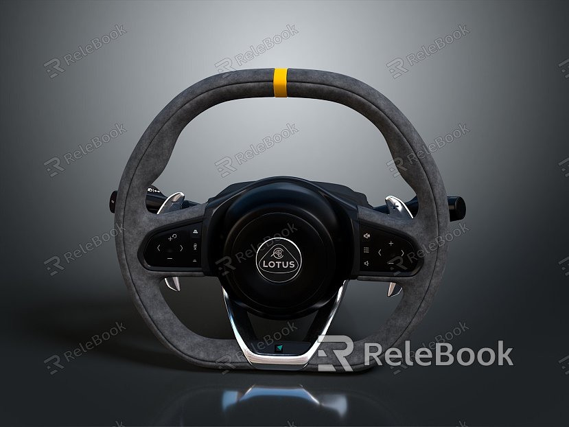 Steering wheel car steering wheel car parts game items model