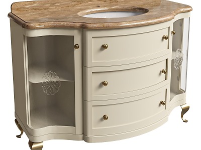 French Bathroom Cabinet Washstand model