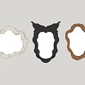 Decorative Wall Mounted Mirrors With Ornate Frames In Silver Gold And Black Designs