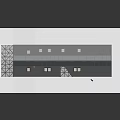 Modern Architectural Model With Geometric Roof Structure Skylights Light Colored Walls And White Platform