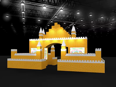 Castle Meichen Toy City Children's Activities Site 3d model