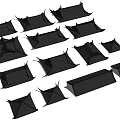Black Mesh Storage Organizers Various Shapes And Sizes For Home Organization