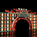 New Chinese style ancient building archway national tide entrance net red entrance meichen archway gate tower scenic spot gate national wind entrance 3d model