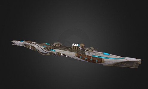 Industrial LOFT Warship 3d model