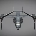 Military Fighter Jet Featuring Large Wings Twin Propeller Engines And Landing Gear