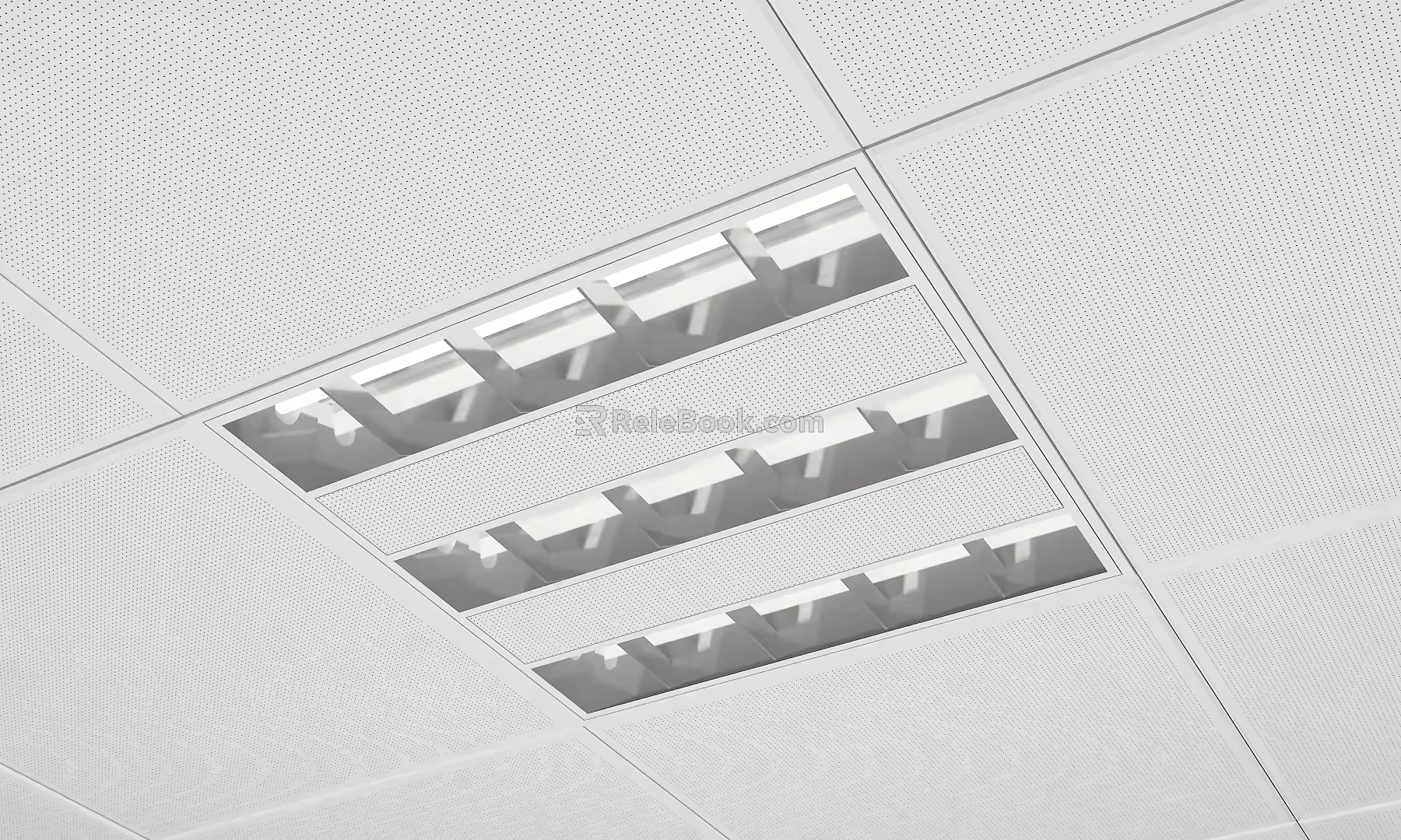 Modern Grille Lamp 3d model