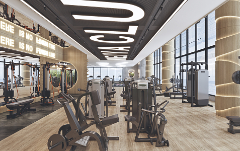 Modern Gym 3d model