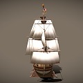 Modern Sailing Spanish Sailing 3d model