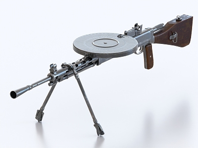 DPM light machine gun vintage machine gun machine gun model