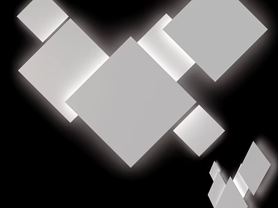 Modern Wall Lamp With Geometric Design For Stylish Home Interior Lighting 3d model