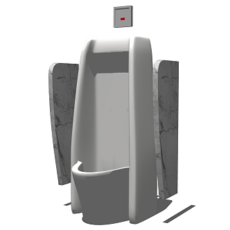 Modern Urinal Toilet 3d model