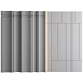 Modern Textured Wall Panels Design With Wooden And Light Color Finishes